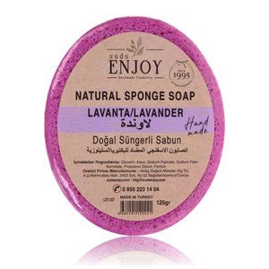 Natural Lavender Handmade Sponge Shower Soap